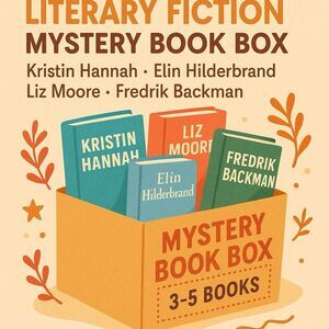 Literary Fiction Book Box 5 LB | Blind Date, Mystery Box, Contemporary, Drama